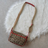 コーチ シグネチャー キャンバス ショルダーバッグ ベージュ / ピンク - NEWSED