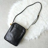 ロエベ アナグラム レザー ショルダーバッグ ポシェット ブラック - NEWSED