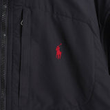 ポロ ラルフローレン ナイロン切り替え フリースジャケット ブラック - NEWSED