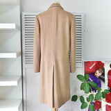 セオリー カシミヤ アンゴラ ロングコート ウールコート ベージュ レディース - NEWSED