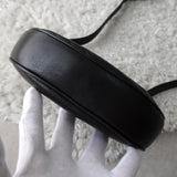 セリーヌ ヴィンテージ トリオンフ ラウンド レザー ショルダーバッグ ブラック - NEWSED