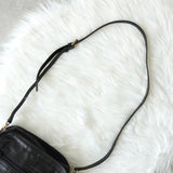 ロエベ アナグラム レザー ショルダーバッグ ポシェット ブラック - NEWSED