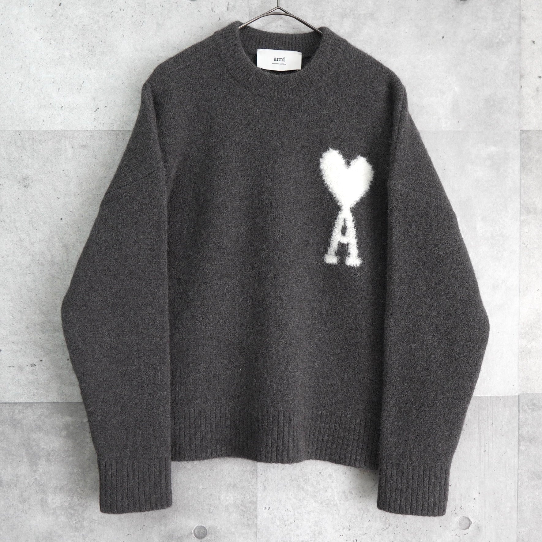 AMI Paris アミ パリス ハート ジッパー パーカー グレーS（AMI PARIS 