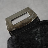 サルバトーレ フェラガモ レザー ガンチーニ ショルダーバッグ トートバッグ 肩掛け ブラック - NEWSED