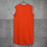 エムエムシックス メゾンマルジェラ ノースリーブ スウェット ワンピース オレンジ - NEWSED