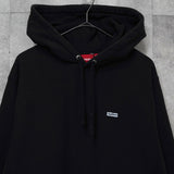 シュプリーム スモールボックスロゴ パーカー フーディー ブラック - NEWSED