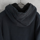 ポロ ラルフローレン フーデッドジャケット フリース裏地 ボア裏地フード ブラック - NEWSED