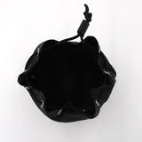 プラダ ポコノ テスート ナイロン 巾着 バッグ ポーチ 三角プレート ブラック - NEWSED