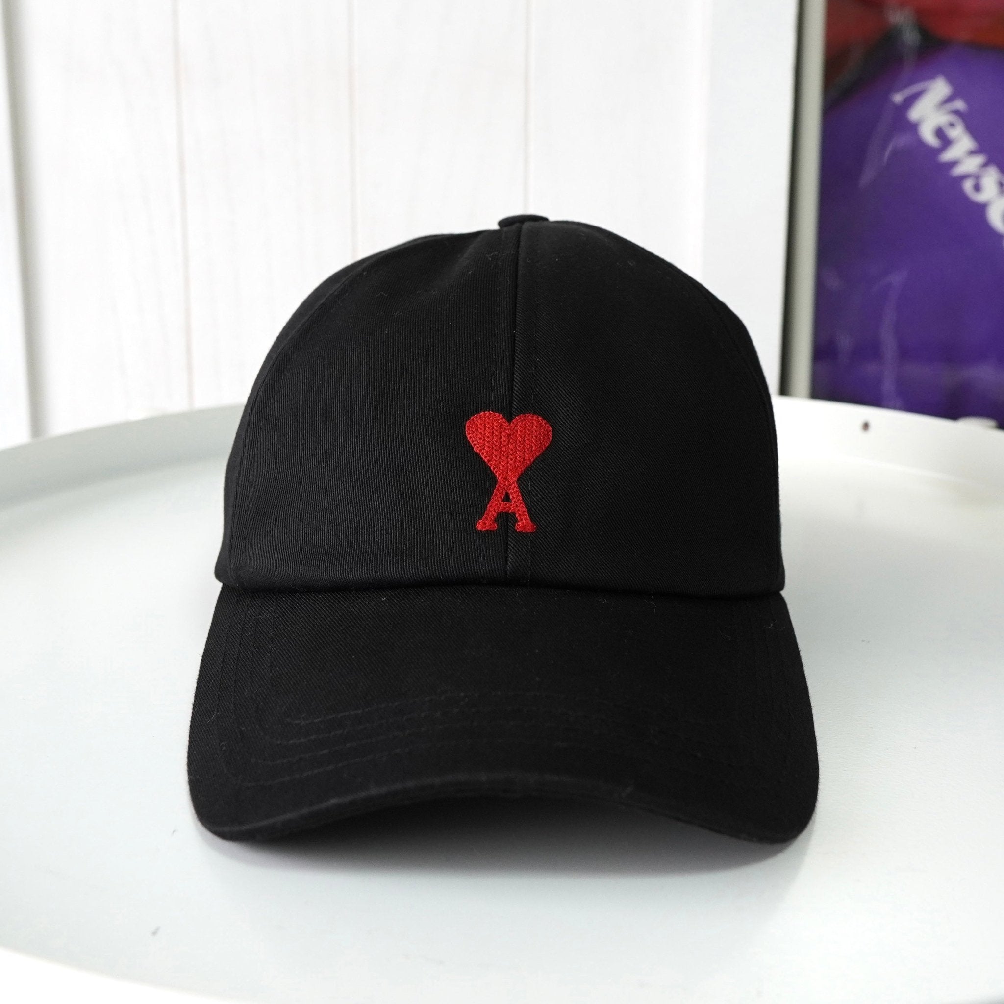 Ami paris ハートロゴキャップ ブラック AMI PARIS アミパリス ベース