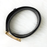 セリーヌ ヴィンテージ 輪馬車 サルキー レザー ベルト ブラック レディース - NEWSED