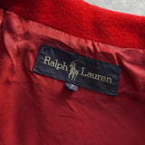 ポロ ラルフローレン ウールコート チェスターコート レディース レッド - NEWSED