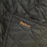 バブアー コーデュロイ襟 ロゴ キルティングジャケット カーキ - NEWSED