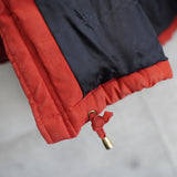 バーバリー ヴィンテージ 中綿ジャケット ミドルコート ホースロゴ 刺繍 イギリス製 レッド - NEWSED