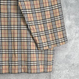 バーバリー ロンドン ヴィンテージ ノバチェック 長袖シャツ パジャマシャツ ベージュ - NEWSED