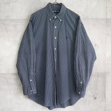 ラルフローレン 長袖シャツ ロゴ刺繍 チェック柄 ブルー - NEWSED