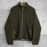 バーバリー ブルーレーベル フリースジャケット ノバチェック裏地 カーキ - NEWSED