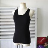 エムエムシックス メゾンマルジェラ バックオープン タンクトップ ノースリーブ ブラック タグ付き未使用品 レディース - NEWSED