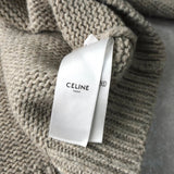 セリーヌ フェアアイル トリオンフ クルーネック ニット ベージュ ブラウン - NEWSED