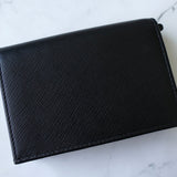 プラダ サフィアーノレザー 二つ折り財布 ブラック - NEWSED