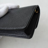 コーチ レザー チェーン ウォレットバッグ カードケース ブラック - NEWSED