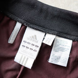 アディダス トラックパンツ ロゴ 刺繍 ボルドー - NEWSED