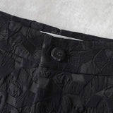 イッセイミヤケ フラワー ナイロン シングル イージー セットアップ ブラック レディース - NEWSED