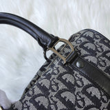 ディオール トロッター キャンバス ミニボストンバッグ ハンドバッグ グレー / ブラック - NEWSED