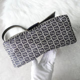 フェンディ マンマバケット ズッキーノ キャンバス ワンショルダーバッグ グレー / ネイビー - NEWSED