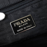 プラダ テスート ポコノ ナイロン トライアングルロゴ ショルダーバッグ ブラック - NEWSED