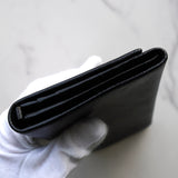 プラダ サフィアーノ レザー 長財布 二つ折り財布 三角プレート ブラック - NEWSED