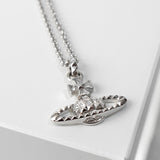 ヴィヴィアン ウエストウッド オーブロゴ ラインストーン シルバー ネックレス 箱付き - NEWSED