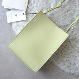 ジルサンダー タングル レザー ショルダーバッグ スモール パステルグリーン 未使用品 - NEWSED