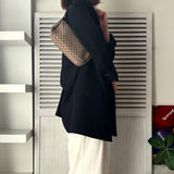 セリーヌ マカダム キャンバス / レザー ミニ ワンショルダーバッグ アクセサリーポーチ ブラウン - NEWSED