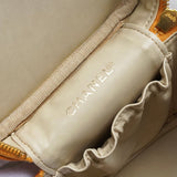 シャネル ココマーク キャビアスキン バニティバッグ オレンジ - NEWSED