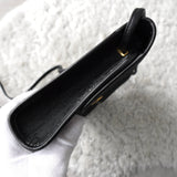 ディオール ヴィンテージ トロッター キャンバス/レザー ショルダーバッグ ブラック - NEWSED