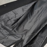 フレッドペリー ロゴ刺繍 起毛 ロングコート コクーンコート チェスターコート ブラック - NEWSED