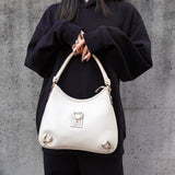 グッチ アビー レザー ワンショルダーバッグ ホワイト - NEWSED