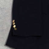 バーバリー ヴィンテージ ホースロゴ刻印入り 金ボタン テーラードジャケット ブレザー 紺ブレ ネイビー - NEWSED