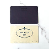 プラダ ナイロン 三つ折り財布 トライアングルロゴ オレンジ - NEWSED