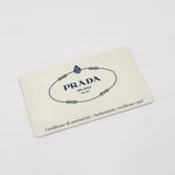 プラダ ポコノ テスート ナイロン 三角プレート ショルダーバッグ ブラック - NEWSED