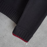 バーバリー ブラックレーベル ノバチェック柄 ジップアップ ドライバーズ ニット 切り替え ブラック/ベージュ - NEWSED