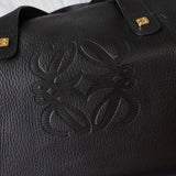 ロエベ アナグラム ミニボストンバッグ ハンドバッグ ブラック - NEWSED