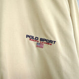 ポロ スポーツ ラルフローレン 長袖シャツ ロゴ刺繍 ベージュ - NEWSED