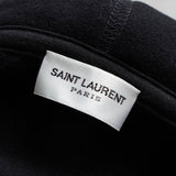 サンローラン パリ ロゴ 刺繍 パーカー ブラック タグ付き未使用品 - NEWSED