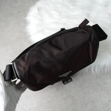 プラダ テスート / レザー ショルダーバッグ 三角プレート トライアングルロゴ ブラウン / ブラック - NEWSED