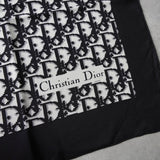 クリスチャン ディオール トロッター シルク スカーフ ブラック - NEWSED
