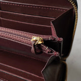 シャネル ラムスキン マトラッセ ラウンドジップ レザー 長財布 ブラック 保存袋・箱付き - NEWSED