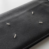 メゾン マルジェラ 四つタグ レザー ロングウォレット 長財布 ブラック - NEWSED