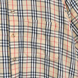 バーバリー ヴィンテージ ノバチェック ホースロゴ 刺繍 半袖シャツ ベージュ - NEWSED