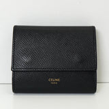 セリーヌ レザー 三つ折り財布 ブラック - NEWSED